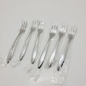 New 6 Pcs Don Silver Cocktail And Seafood Fork 5" 1/2.
